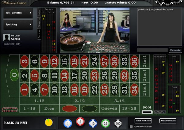 Live roulette