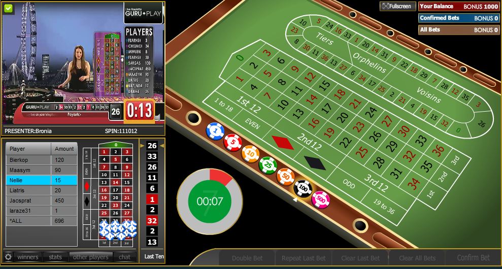 live roulette